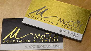 Full Colour Foil Business Cards - Toronto Print Press